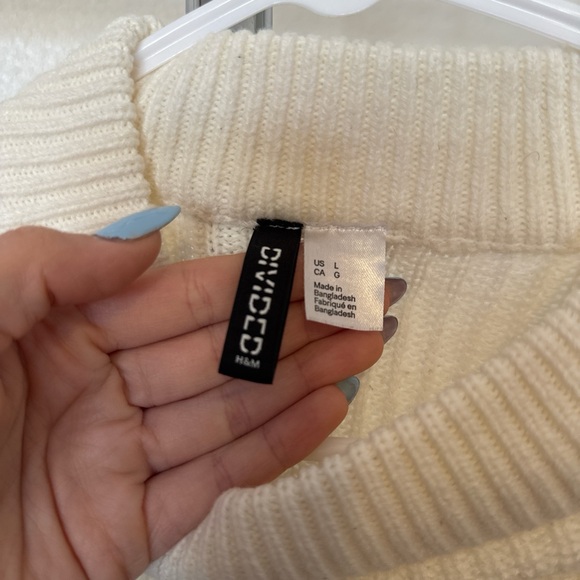 H&M Off-White Ribbed Sweater - Picture 3 of 3